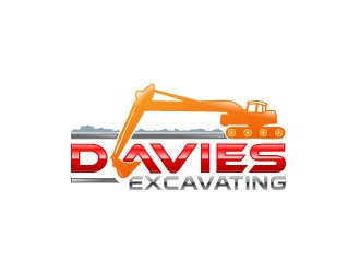 Davies Excavating LLC logo design by josephope