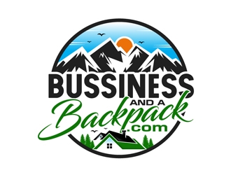 bussiness and a backpack.com  logo design by DreamLogoDesign