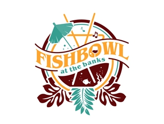 FISHBOWL at the banks logo design by DreamLogoDesign