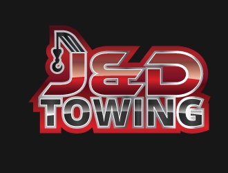 J&D Towing logo design by mop3d