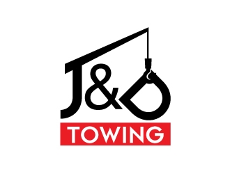 J&D Towing logo design by artbitin