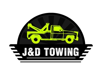 J&D Towing logo design by Suvendu