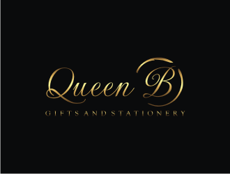 Queen B Gifts and Stationery  logo design by R-art