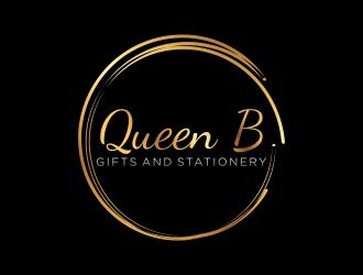 Queen B Gifts and Stationery  logo design by RIANW