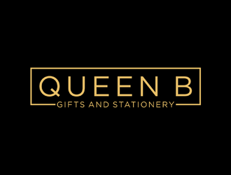 Queen B Gifts and Stationery  logo design by johana