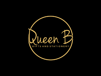 Queen B Gifts and Stationery  logo design by johana
