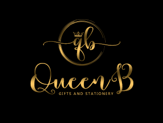 Queen B Gifts and Stationery  logo design by Sarathi99