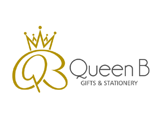 Queen B Gifts and Stationery  logo design by ingepro