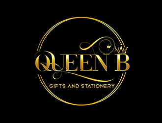 Queen B Gifts and Stationery  logo design by 3Dlogos