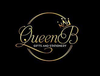 Queen B Gifts and Stationery  logo design by 3Dlogos