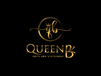 Queen B Gifts and Stationery  logo design by Sarathi99