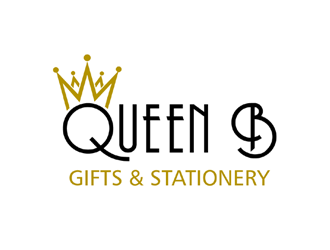 Queen B Gifts and Stationery  logo design by ingepro