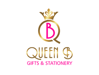 Queen B Gifts and Stationery  logo design by ingepro