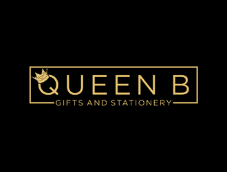 Queen B Gifts and Stationery  logo design by johana