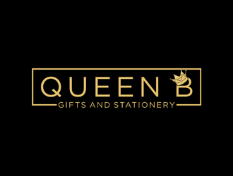 Queen B Gifts and Stationery  logo design by johana