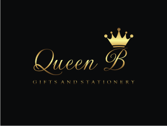 Queen B Gifts and Stationery  logo design by R-art