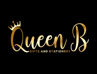 Queen B Gifts and Stationery  logo design by Suvendu
