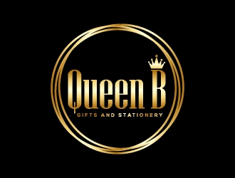 Queen B Gifts and Stationery  logo design by Suvendu
