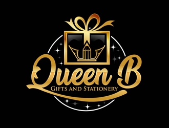 Queen B Gifts and Stationery  logo design by DreamLogoDesign