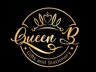 Queen B Gifts and Stationery  logo design by DreamLogoDesign