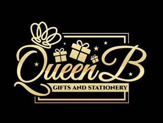 Queen B Gifts and Stationery  logo design by DreamLogoDesign