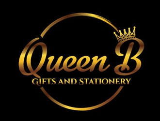 Queen B Gifts and Stationery  logo design by shere