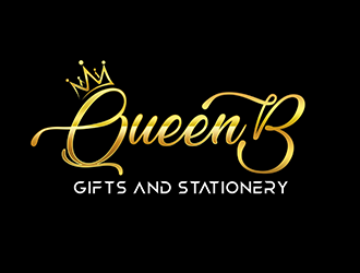 Queen B Gifts and Stationery  logo design by 3Dlogos