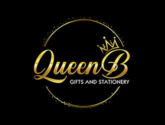 Queen B Gifts and Stationery  logo design by 3Dlogos