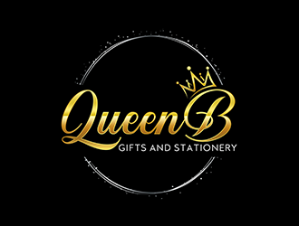Queen B Gifts and Stationery  logo design by 3Dlogos