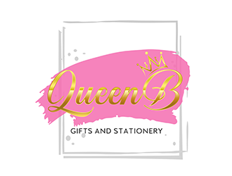 Queen B Gifts and Stationery  logo design by 3Dlogos