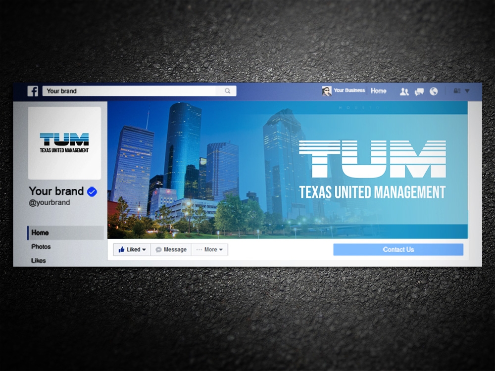 (TUM) Texas United Management Corp. logo design by Kindo