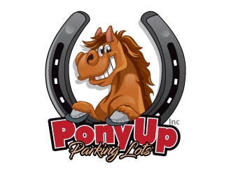 Pony Up Parking Lots, Inc logo design by Suvendu