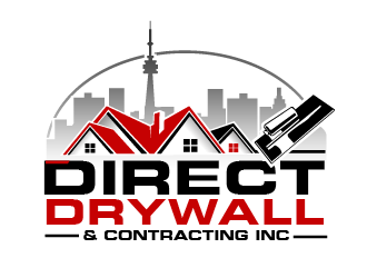 Direct Drywall & Contracting Inc. logo design by THOR_