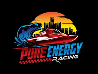 Pure Energy Racing logo design by invento