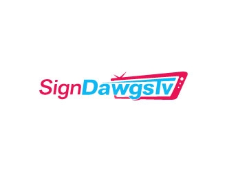 SignDawgsTV logo design by DesignPal