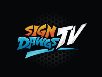 SignDawgsTV logo design by sanworks