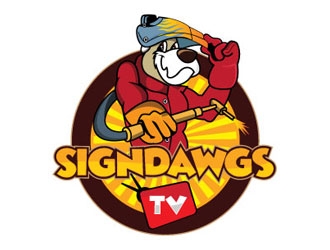 SignDawgsTV logo design by shere
