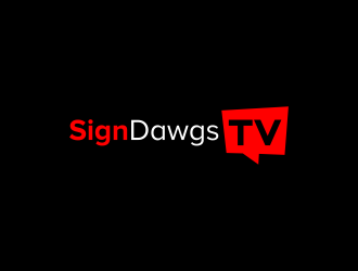 SignDawgsTV logo design by ubai popi