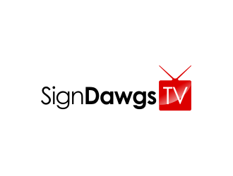 SignDawgsTV logo design by done