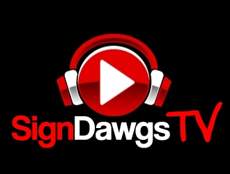 SignDawgsTV logo design by ElonStark