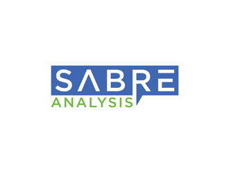 Sabre Analysis logo design by johana