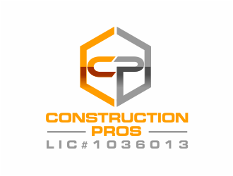 Construction Pros CP LIC#1036013 logo design by kimora