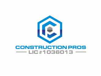 Construction Pros CP LIC#1036013 logo design by kimora