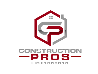 Construction Pros CP LIC#1036013 logo design by THOR_