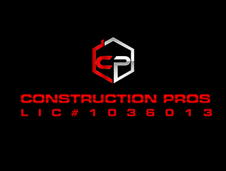 Construction Pros CP LIC#1036013 logo design by 3Dlogos