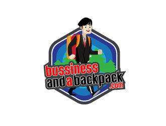 bussiness and a backpack.com  logo design by akupamungkas