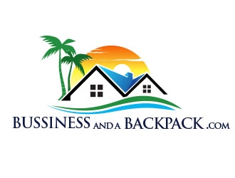 bussiness and a backpack.com  logo design by Sorjen