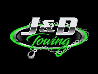 J&D Towing logo design by 35mm
