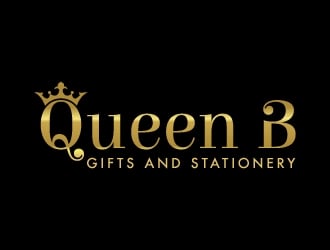Queen B Gifts and Stationery  logo design by Suvendu