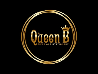 Queen B Gifts and Stationery  logo design by Suvendu